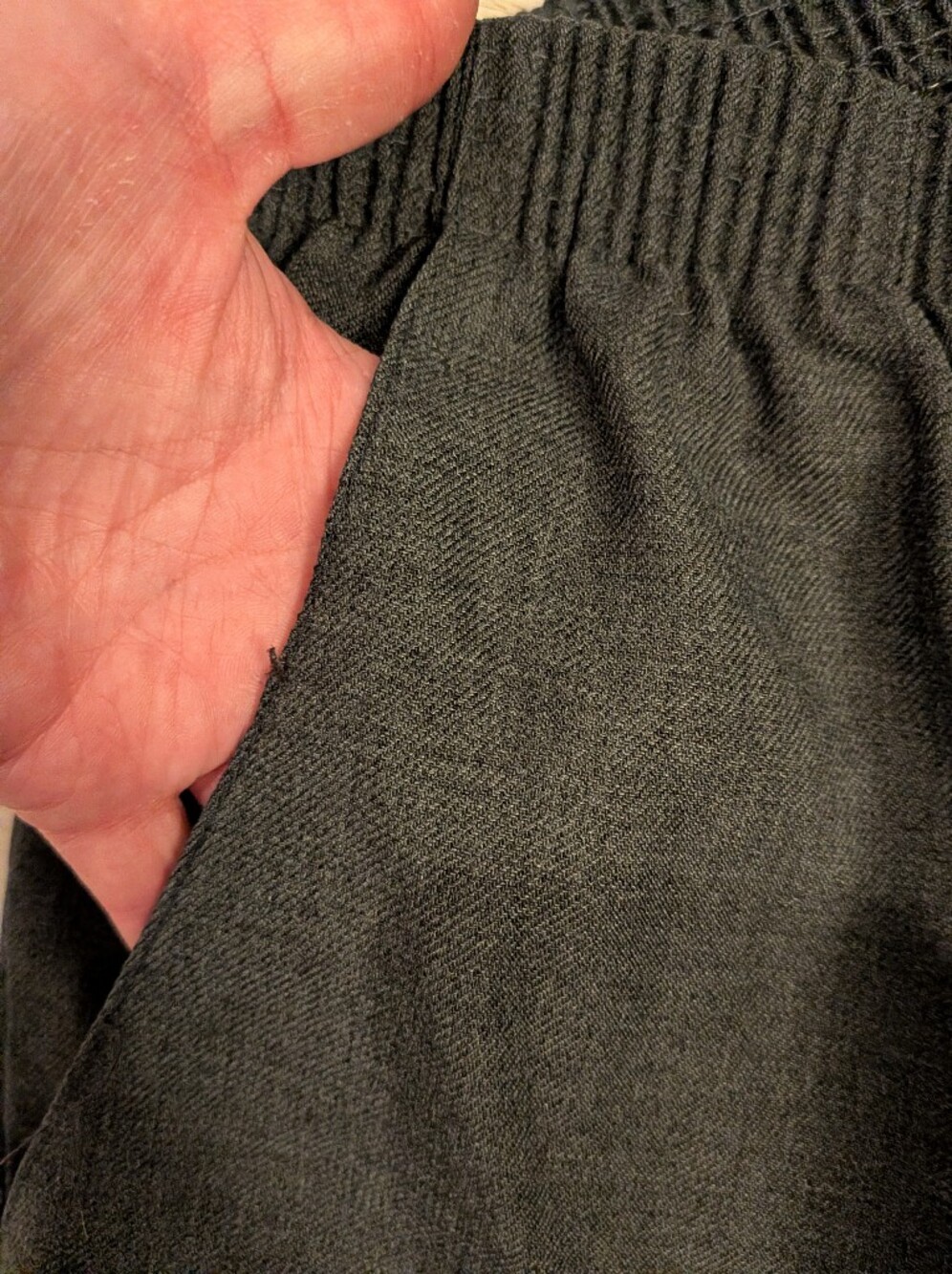 Briggs New York Charcoal Elastic-Waist Trousers Set - Picture 5 of 6